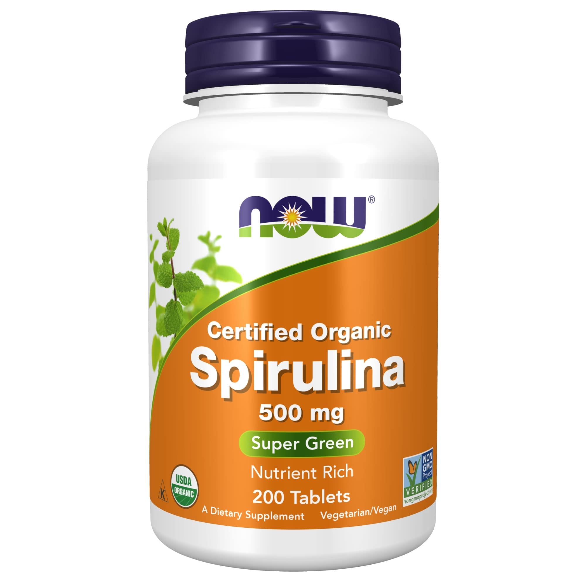 NOW Organic Spirulina Tablets